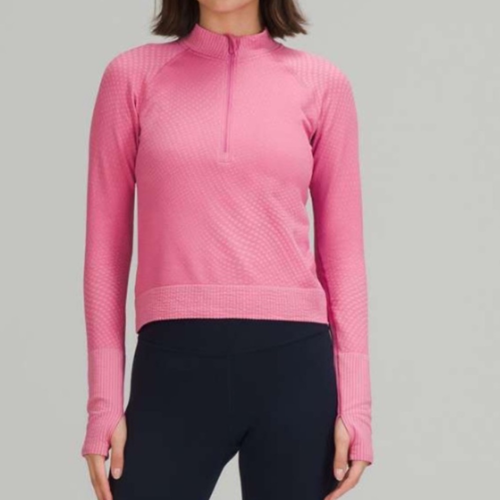 Lululemon Size 4 Rest Less Cropped Half Zip